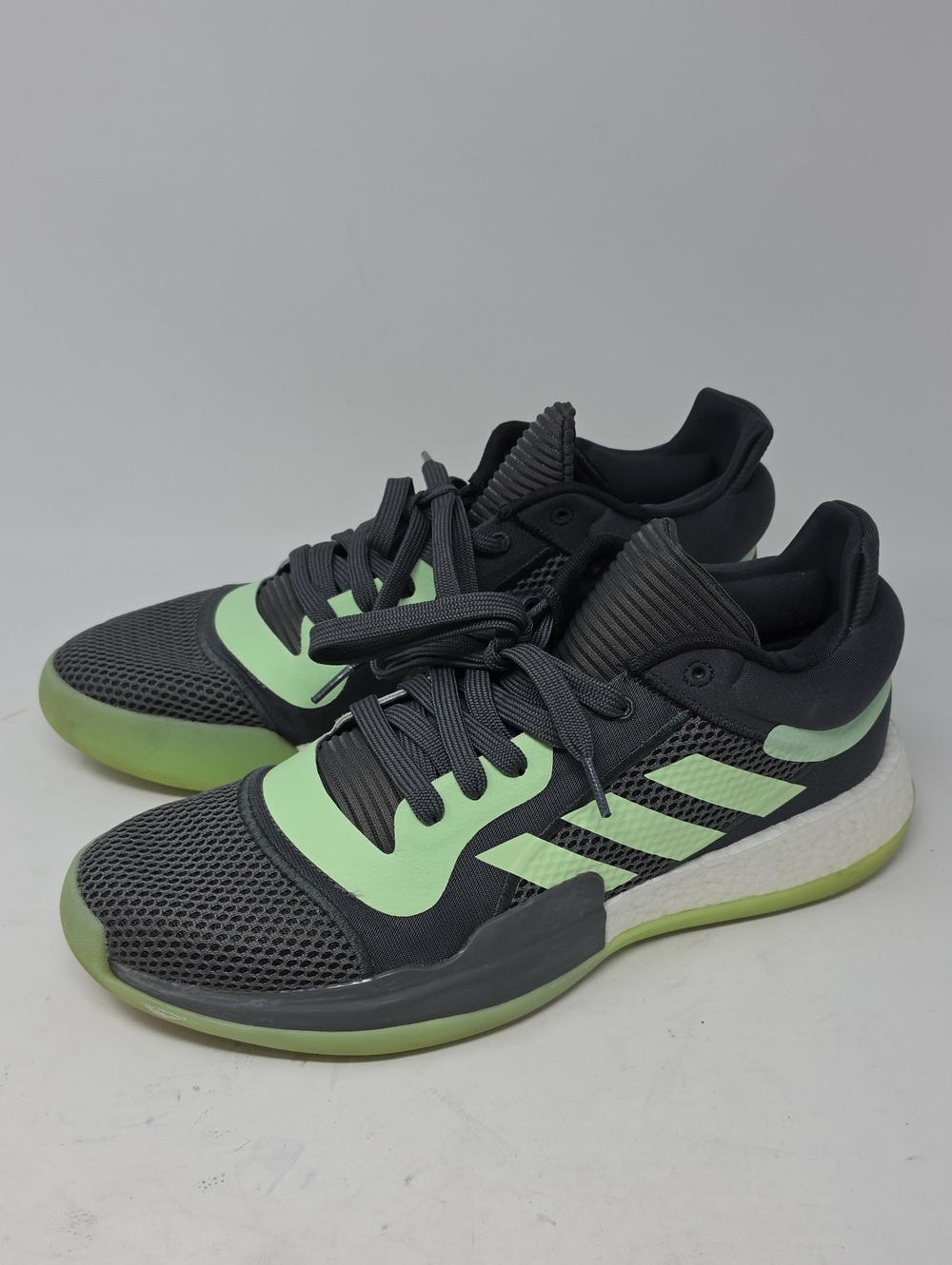 Adidas Marquee Boost Low Basketball Shoes Mens Graphite-Celadon Size 13